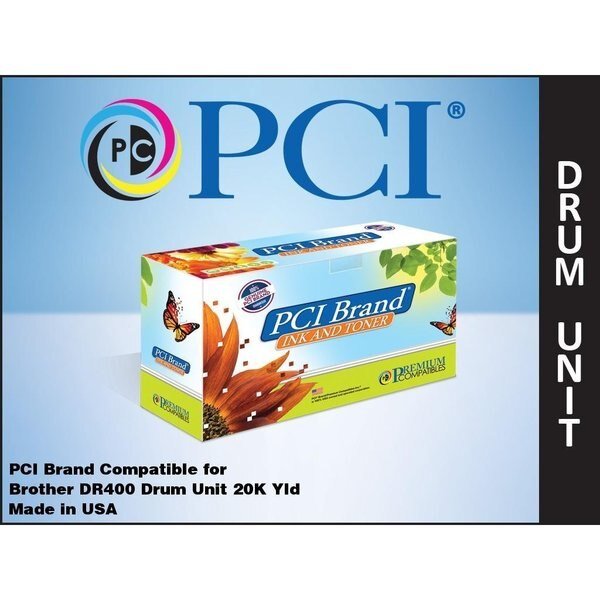 Pci Compatible Brother Dr-400 Drum Unit 20K For Brother, Pci, Mfr#: DR400PC
